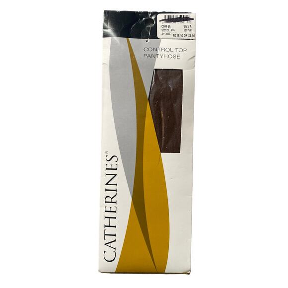 Catherines Control Top Pantyhose Size A Coffee NEW NIP - Picture 1 of 5